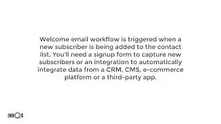 Automation Examples: Welcome emails