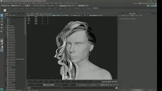 Baking Ambient Occlusion to Hair Cards in Maya