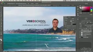 Add Text and Finalizing YouTube Channel Art