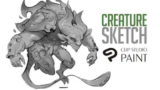 Creature Sketching with Clip Studio Paint! - Drawing with Dave