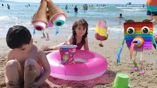 DENİZ OYUN ALANI PARK #lina #elifsinem #kuzeyelif #niloya #pepe #funnyvideo #funny #oyun #keşfet