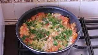 Шакшука. Отличный завтрак для всей семьи.