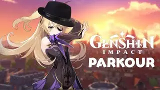 Parkour no Genshin Impact ao som de Life Could Be A Dream