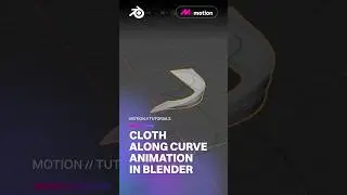 Creating a Cloth Along Curve Animation in Blender! 