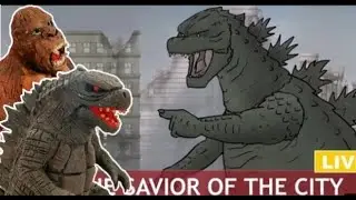 (🦖Годзилла против Конга🦍)диорама из пластилина по фильму