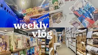 🛒 weekly vlog — manga unboxing, shopping for school, grocery shopping