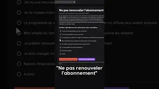 Annuler un Abonnement Twitch 