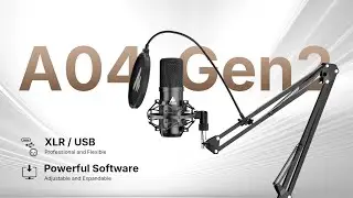 Introducing Maono A04 Gen2: XLR/USB Condenser Microphone