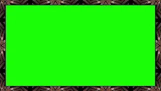 green screen border frame | green screen footage | neon frame green screen