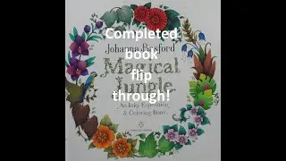 Completed Book Flip Through - Magical Jungle by Johanna Basford