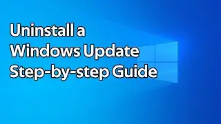 How to uninstall a Windows Update on Windows Server or Windows Workstations