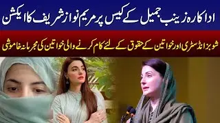 Maryam Nawaz Sharif's action on actress Zainab Jameel's case | Ambreen Fatima