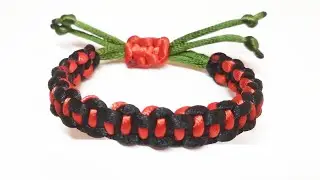 Making a bracelet from string Make such a beautiful bracelet with your own hands