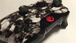 Custom Modded Xbox One Controller Gray Skulls with Button Remap