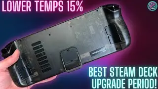 Ultimate Steam Deck Cooling Mod! Lower Temps + Kickstand & Battery Holder! 