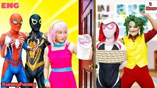 Mommy Long Leg Pretends to Be Pregnant with a White Spider& Rescues the JOKER- Best Video Collection