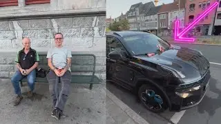 Dronken mannen gooien bier over auto!