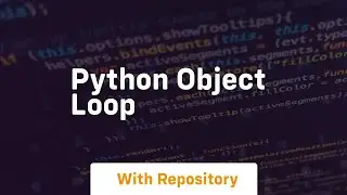 python object loop
