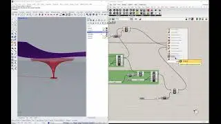 SuzW Grasshopper Offset Pull Curve to Surface