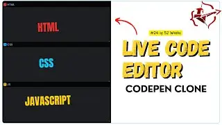 Build Live Code Editor Clone with HTML, CSS and JavaScript