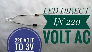 Glow A LED With 220 volt⚡⚡ AC ||  220Volt TO  3 Volt⚡⚡.