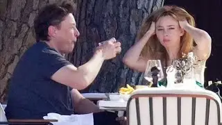 Elon Musk pictured having lunch in St Tropez with new girlfriend Natasha Bassett