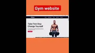 Gym Website Using HTML CSS and JavaScript 