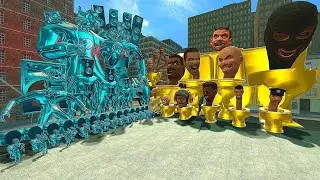 DIAMOND ARMY SKIBIDI DOP DOP TOILET VS GOLDEN ARMY CAMERAMAN BOSS In Garry's Mod!