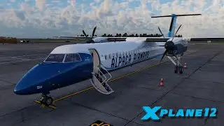 FlyJSim Dash 8 in X-Plane 12! | Real 737 Pilot LIVE | Dublin - Guernsey
