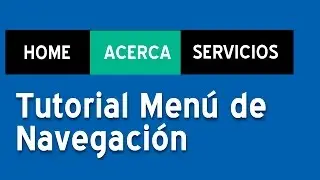 34. Crear un menú de navegación con CSS