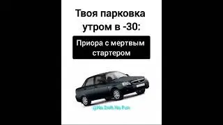 Как заводятся АвтоВАЗ утром в -30