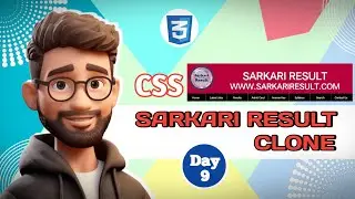 Sarkari Result Website Clone Using HTML & CSS | Lecture-9 | Programming Site