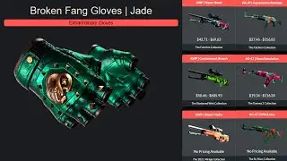BROKEN FANG GLOVES - JADE | COMBOS SKINS