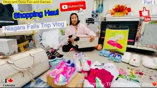 NIAGARA TRIP SHOPPING HAUL-part 1#familyvlog #shoppingvlog #familytripvlog