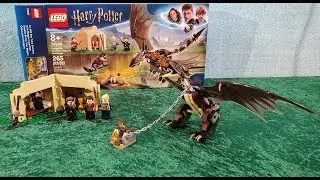 Lego Building And Playing With The Harry Potter Hungarian Horntail Triwizard Challenge