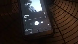 This is what happens when you play “I Know” thru a fan