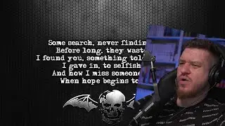 Реакция на Avenged Sevenfold - Dear God [Lyrics on screen] [Full HD]