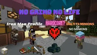 The Beginning of No Grind No Life! (Hypixel Skyblock Ironman) Stream #1