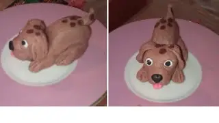 Собака из мастики