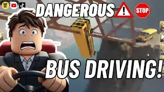 Roblox Dangerous Bus Driving! #roblox @encia.cornes 