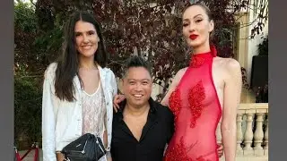 short man is comfortable with tall girl and tall woman