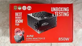 XPG Core Reactor II 850W PSU with ATX 3.0, PCIe 5.0 & 12vHPWR connector- Unboxing & Testing