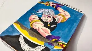 Drawing Tengen Uzui ✨ from Demonslayer| Step by step drawing #tengenuzui #youtube #anime