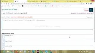 CS502 Quiz No 1 Fall 2023||CS502 Quiz No 1 2023