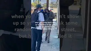 When you have to ask a random guy to act in your music video 🤨