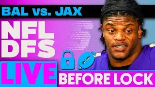 NFL DFS Showdown Live Before Lock | Ravens-Jaguars SNF Week 15 DFS Picks