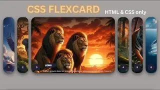Animated CSS Flex Card using HTML & CSS only 