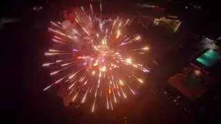 Drone Captures Firework Show