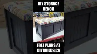 How to Build an End of Bed Storage Bench #woodworking #diy #furniture #homeimprovement #diyprojects