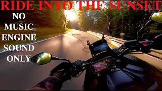Riding My NC750X Into The Sunset I RAW Onboard I No Music I Провожаем Закат На Мотоцикле I Бавария